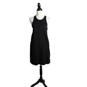 GAP Black Cotton Tank Dress Small Minimalist Sleeveless Summer Dress